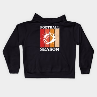 Vintage Football Season Football Mom Funny Thanksgiving Gift For Women Kids Hoodie